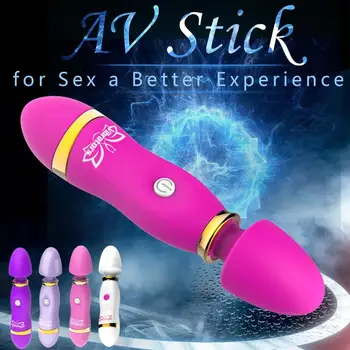 YEMA AV Stick Vibratorius Magic Wand Mini Sekso Žaislai Moters Lyties Produkto Klitorio Vaginos Stimuliatorius Suaugusiųjų Žaislas Dildo Moterims