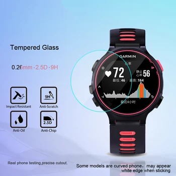 3PCS Grūdinto Stiklo, Skirtas Garmin Forerunner 645/935/735xt Ekrane Žiūrėti Apsauginės Plėvelės Guard Premium Smart Watch Priedai