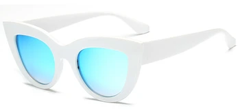 2020 Naujų Moterų, Cat Eye Akiniai nuo saulės Matt black Prekės Dizaineris Cateye Saulės akiniai Moterų UV400 akiniai