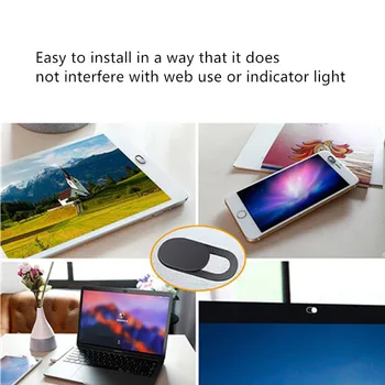 Kameros Dangtelį nešiojamus kompiuterius Macbook, iPad Tablet PC Užrakto Magnetas Slankiklį mobiliojo telefono objektyvo kamera Padengti lęšiai Privatumo Lipdukas