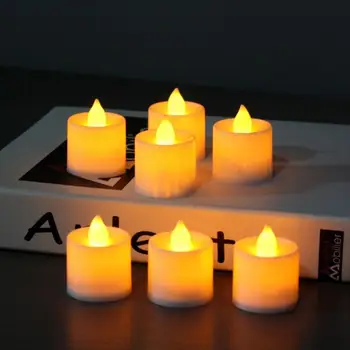 Velas Decorativas Žvakės Baterija Led Arbata Žibintai Tealights Netikrą Led Žvakių Šviesos Vestuvių Žvakė Namų Kambario Dekoro Gimtadienis