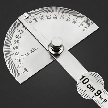 180 Laipsnių Reguliuojamas Matlankis daugiafunkcis nerūdijančio plieno roundhead kampas valdovas matematikos matavimo įrankis