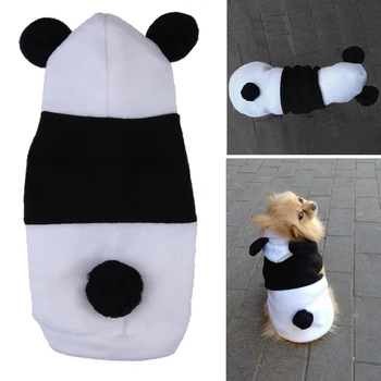 Šunų Apranga Žiemą Mielas Hoodie Mažų Šunų Kunfu Panda Rūbų Megztinis Meškiukas Megztinis Puppy, Pet Cosplay Šunų Kostiumų Švarkai