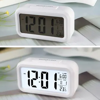 Didelis Ekranas Su Kalendoriaus Home Office Kelionės Stalo Laikrodis Elektroninis Vaikai Laikrodis LED Stalinis Skaitmeniniai Laikrodžiai