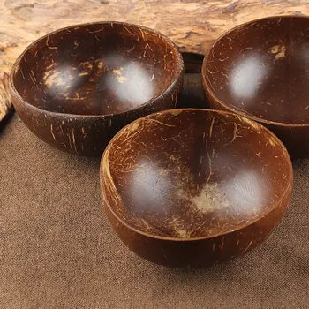 1PC Derliaus Natūralus Kokoso Lukšto Bowl 