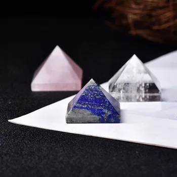 1PC Gamtos Milteliai Crystal Piramidės Kvarco Gydymo Akmuo Chakra Dvasia Krištolas Lazuritas Taško, Namų Dekoravimo, Rankdarbių Perlas