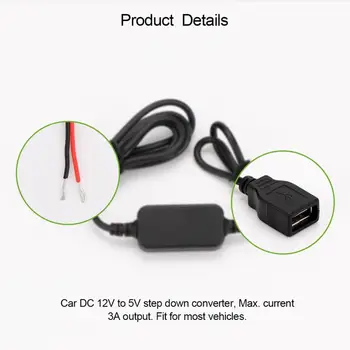 Onever 15W Dvigubos Įtampos USB Adapteris 12 V į 5 V Keitiklis Keitiklis 3A Dvigubas USB Keitiklis Žingsnis Žemyn Modulio Automobilių Reikmenys