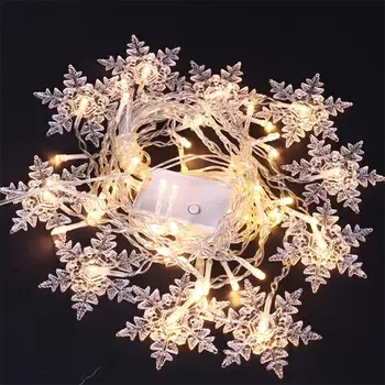 Kalėdų snaigės LED String žibintai, Mirksintis Šviesos Užuolaidos, Šviesos, atsparus Vandeniui Atostogų Šalis Keičiamas Banga Pasakų Šviesos 3.2 M