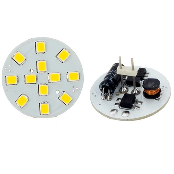 G4 LED Prožektorius 12LED 2835SMD ratas valdybos lemputė 12V 24V pritemdomi RV martine pakeitimo D25mm cystal chandle šviesos 1pcs/daug