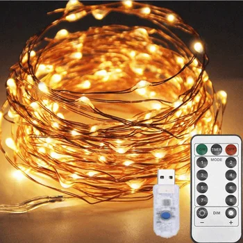 5M 10M, 20M LED String Žibintai, Sidabro spalvos Viela Kalėdų Girliandas Girlianda Led Pasakų Šviesos Kalėdų Dekoracijas vidaus Kambario Medžio