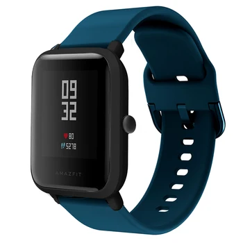 20mm Silikono Dirželis Xiaomi Huami Amazfit PVP TIEK Lite Jaunimo Smart Watch Band Sporto Riešo Dirželis Watchband