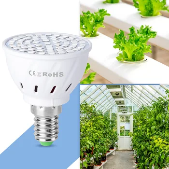 CanLing GU10 LED Grow Light Visą Spektrą E27 Augalų Lemputės, Led 3W MR16 Fitolampy E14 Fito Lempa Augalų Sėklos, Gėlių 5W