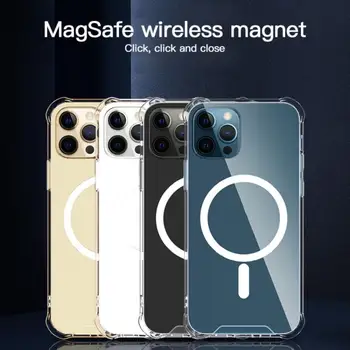 Skaidraus Mobiliojo Telefono Dėklas Skirtas IPhone 12 Pro Max MagSafe Atveju, Atsparus Smūgiams Atveju Apsauginis Dangtelis Shell IPhone12 Mini Pro 12