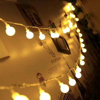 1.5 M/3M Girliandą Kalėdos LED Kamuolys Styginių Šviesos AA baterijomis 10 20 LED Pasakų Žibintai Kalėdų Eglutė Vestuves Dekoras