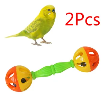 2vnt Paukštis Papūga Žaislas Barškutis Paukščių Įdomus Interaktyvus Papūga Paukštis Narve Žaislas Naminių Paukščių Prekių Mokymo Priedai