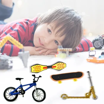 Stilingas Vaikams, Mini Fingerboard Pirštų Riedlenčių Ir Bmx Dviračių Žaislas Vaikams Čiuožinėti Lentos Motoroleris Įdomus Miniatiūriniai Dviračių Dovana