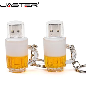 JASTER plastiko specialios alaus puodelis modelis, usb 2.0 flash drive pendrive 8gb 16gb 32gb 64GB memory stick pen drive USB atmintinę