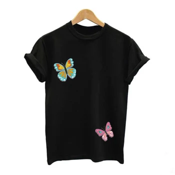Grupė gražus drugelis pleistras geležies pleistrai lyginimo programos, skirtos drabužių linijos drabužių toppe aplikacijos juostele