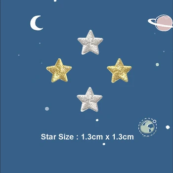 7pcs Mielas Mini Žvaigžde turi gerą naktį kūdikio drabužių dėmės kuprinė apdailos mažas aplikacijos mažų žvaigždučių klijuoti pleistrą