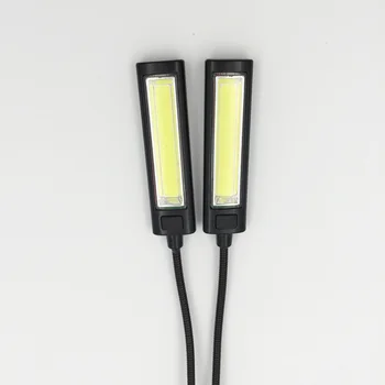 Nešiojamų Dual Lankstus Ginklų COB LED Įrašą Kempingas Šviesos Lova, Knygų Skaitymas Stalas Nešiojamas Muzikos Stovi Lempos Nešiojamas žibintuvėlis