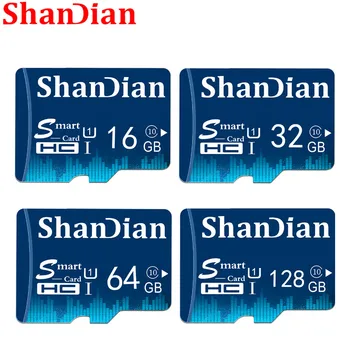 SHANDIAN Smart SD kortele 8gb 16gb TF Card Class 6 Didelės Spartos Mini Atminties Kortelė 32gb Smart sd Kortelę Realias galimybes Nemokamas Pristatymas
