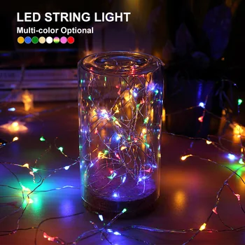 2M 5M 10M LED String Šviesos diodų (LED) Pasakų Žibintai baterijos energijos Kalėdų eglutės Girliandą Atostogų Vestuves naujieji Metai Apdaila