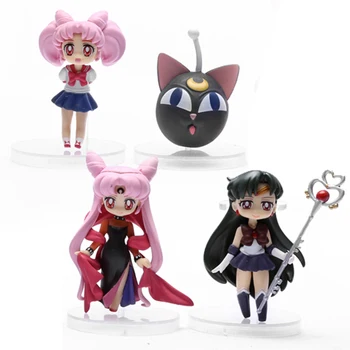2019 16 Naujų Stilių, Seksuali Mergina, Sailor Moon Duomenys Usagi Tsukino Sailor Marsas Jupiteris Saturnas Merkurijus Venera Anime Pvc Modelis Lėlės