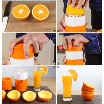 Nešiojamų Rankinė Sulčiaspaudė Apelsinų, Citrinų Mini Squeezer Originalus Vaisių Sulčių Virimo Aparatas Už Namų Ūkio