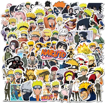 100vnt/daug Lipdukas Japonijos Anime Naruto Lipdukai Animaciją Snieglenčių Nešiojamas Bagažo Šaldytuvas Automobilių Stiliaus Vinilo Lipdukai Lipdukas