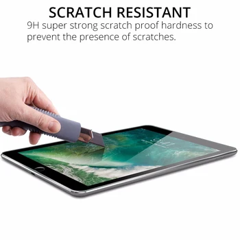 9H Grūdintas Stiklas iPad 10.2 2019 m., 2.5 D, Pilnas draudimas Screen Protector, Skirta 