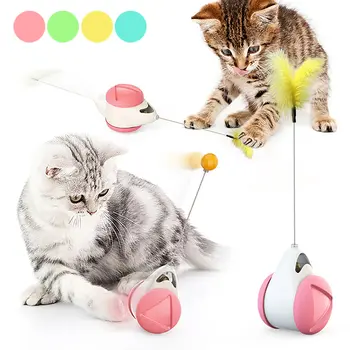 Smart Katė Žaislas su ratukais, Mechaninė Patalpų Naudotis kačių žaislai interaktyvus Lrregular Sukasi Režimas Juokinga ne nuobodu katė prekes