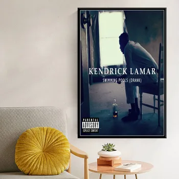 Kendrick Lamar VELNIŠKAI Kuklus Karšto Muzikos Albumų Padengti Hip-Hop Repo Muzikos Žvaigždė Meno Tapybos Šilko, Drobės, Sienos Plakatas Namų Dekoro be Rėmelio o429