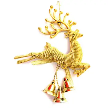 Sidabro Aukso Kalėdos Niekučius Chital Kalėdų Eglutės Ornamentu Elnių Šalis Dekoro Kabinti