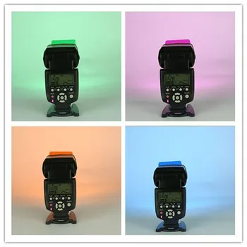 20 vnt Universal Flash Speedlite Spalvos Gelio Filtro Rinkinys Apšvietimo Difuzorius Už Godox Yongnuo Canon Nikon 