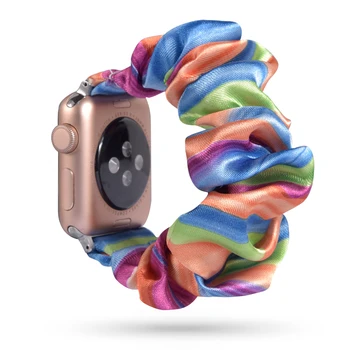 Scrunchie Diržu, Apple watch juosta 40mm 44mm moterų 38mm 42mm watchband už iwatch apyrankė 