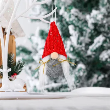 Kalėdų Beveidis Gnome Santa Lėlės Pakabukas Kalėdų Eglutės Kabinti Ornamentu Lėlės Dekoracija Namuose Naujųjų Metų Dovanos Šalis Tiekimo