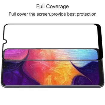 Grūdintas Stiklas Samsung Galaxy A50 A30 A40 Pilnas draudimas Ekrano apsaugos Sumsung samsun Galax 50 30 glas Apsauginės Plėvelės