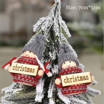 Linksmų Kalėdų 2vnt Kalėdų Medžio Apdaila Beveidis Miško Elfas Vyras Pakabukas 2021 Naujųjų Metų Kalėdinė Dekoracija Kalėdų Dovana