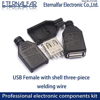 USB 2.0 Sąsaja Moteris Vyras Aikštėje Burną MIKRO Jungtis Socket A Tipo B Pleistras Tiesiai Lenkimo Tiesiai Adata Suvirinimas, 