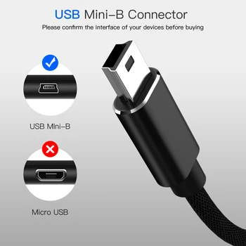 Mini USB OTG Laidas-didelės Spartos USB Mini-B 5Pin Male į USB 3.0 Moterų Duomenis Konverteris Adapterio Kabeliu, skirta 