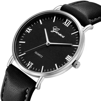 Ženevos Prabangos Prekės ženklo Vyrai Laikrodžiai, Nerūdijančio Plieno, Kvarcinis Analoginis Ponios Suknelė Laikrodžiai Laikrodis Moterų Žiūrėti montre homme