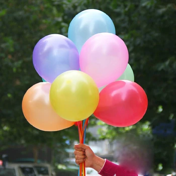 100vnt/daug Gimtadienio Balionai 10inch Latekso Helio Balionas Storio 1.5 g Perlas Vestuvių Dekoravimas Šalies Pripučiami Oro Ballon Vaikas Žaislas