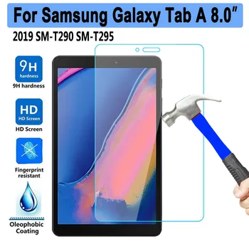 9H Grūdinto Stiklo Plėvelė Samsung Galaxy Tab 8.0 2019 T290 T295 T297 SM-T290 Tablet Ekrano Apsaugine Stiklo Plėvele Padengti