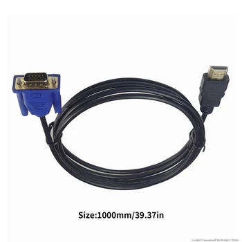 1 M, HDMI Kabelis, HDMI Į VGA 1080P HD Su Garso Adapterio Kabelis HDMI Į VGA Kabelis dropshipping