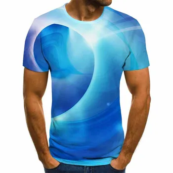 2020 metų vasaros, nauja, vyriški t-shirt 3D atspausdintas t-shirt tendencija laukinių atsitiktinis O-kaklo vyrų t-shirt mados 3D spausdinimo T-shirt dydis 6XL