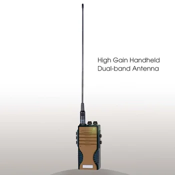 NA-771 SMA-M Vyras Lanksti Antena VHF/UHF 144/430MHz dėl TF-UV985 Už BAOFENG VX-5R VX-6R ir pan Du Būdu Radijo Walkie Talkie
