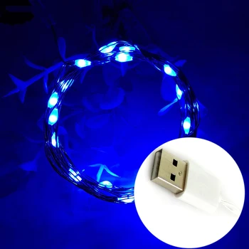 LYFS 2M 20 LED USB Power Vario Viela, LED String Žibintai Atostogų Šalis Vestuvių Girlianda Kalėdinė Dekoracija Lempos