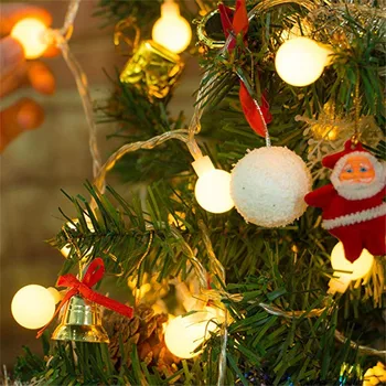 Girlianda 3M 5M 10M AA Baterijos LED Kamuolys String Žiburiai žiburiai Kalėdų patalpų Girlianda ant Baterijų, Vestuvės, Kalėdos Apdailos šviesos