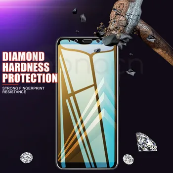 9D Apsauginis Stiklas ant Samsung Galaxy A5 A7 A9 J2 J8 2018 A6 A8 J4 J6 Plius 2018 Grūdintas Screen Protector, Stiklo Plėvelė