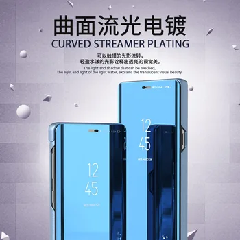 Už Xiaomi 8 Pastaba Atveju, Smart Veidrodis, Flip Case for Xiaomi Redmi Pastaba 8t 8 T Padengti Paprastas
